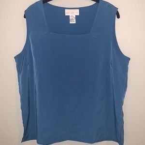 ✅SUSAN GRAVER STYLE SLEEVELESS BLOUSE. SIZE LARGE.  NEW NO TAGS